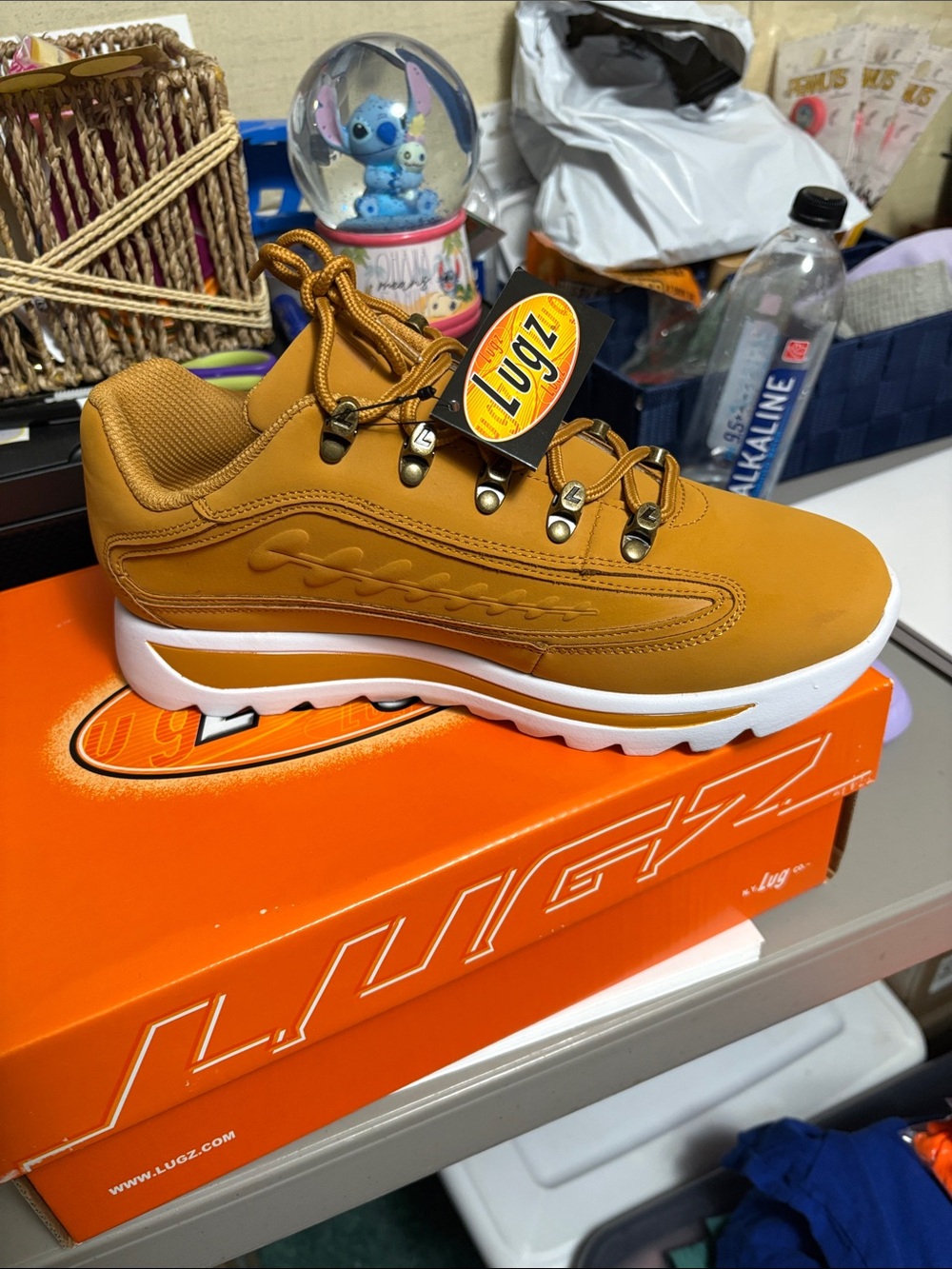 Lugz Wheat Low-Top Casual Sneaker with White Sole